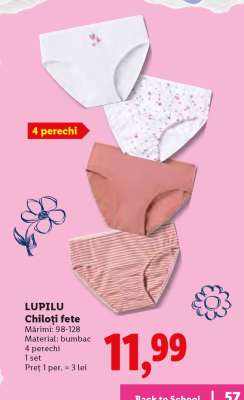 LUPILU Chiloți fete