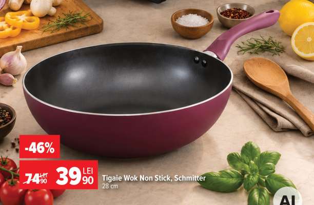 Tigaie Wok Non Stick, Schmitter