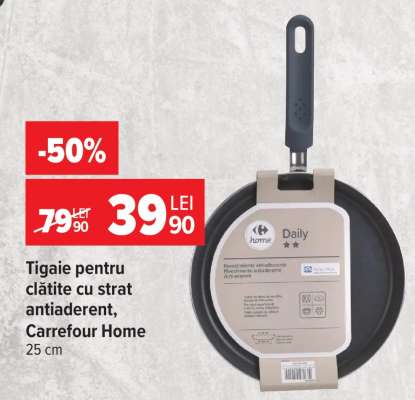 Tigaie pentru clătite cu strat antiaderent, Carrefour Home