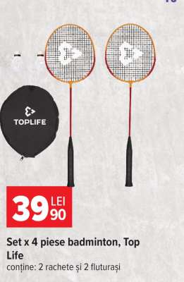 Set x 4 piese badminton, Top Life
