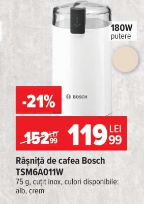Râșniță de cafea Bosch TSM6A011W