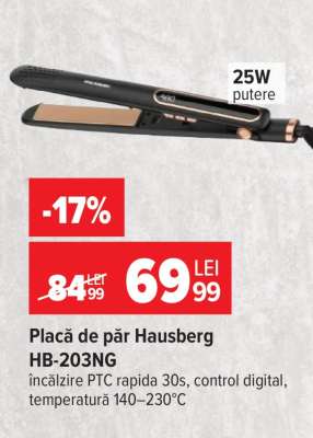 Placă de păr HAUSBERG HB-203NG