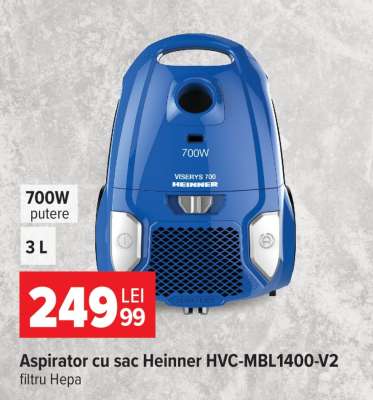 Aspirator cu sac Heinner HVC-MBL1400-V2