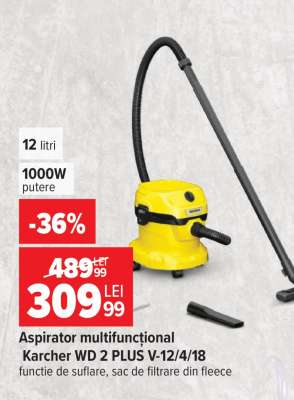 Aspirator multifuncțional Karcher WD 2 PLUS V-12/4/18