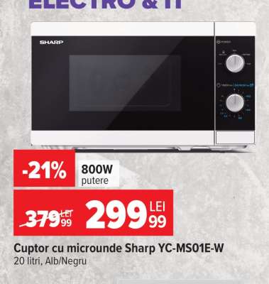 Cuptor cu microunde Sharp YC-MS01E-W