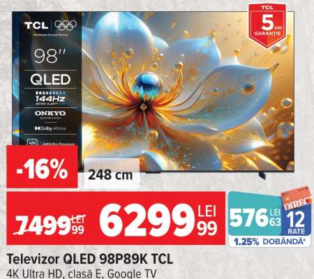 Televizor QLED 98P89K TCL