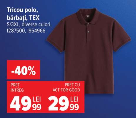 Tricou polo, bărbați, TEX