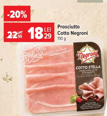 Prosciutto Cotto Negroni