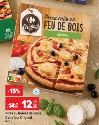 Pizza cu brânză de capră, Carrefour Original