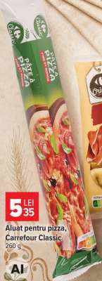 Aluat pentru pizza, Carrefour Classic