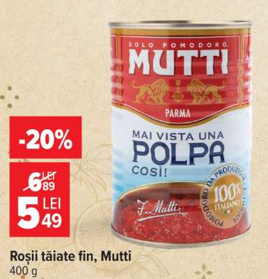 Roșii tăiate fin Mutti