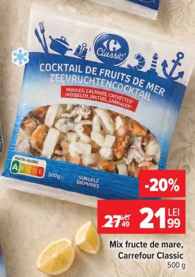 Mix fructe de mare, Carrefour Classic