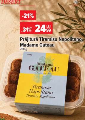 Prăjitură Tiramisu Napolitano, Madame Gateau