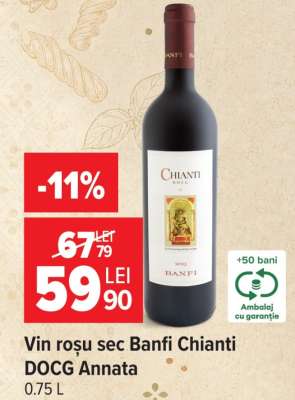 Vin roșu sec Banfi Chianti DOCG Annata