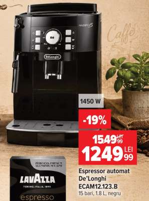 Espressor automat De’Longhi ECAM12.123.B