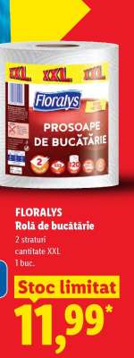 FLORALYS Rolă de bucătărie