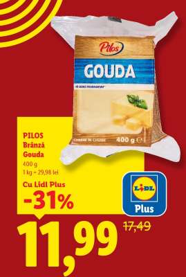 PILOS Brânză Gouda