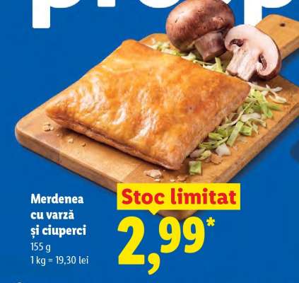 Merdenea cu varză și ciuperci