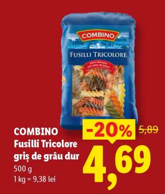 COMBINO Fusilli Tricolore