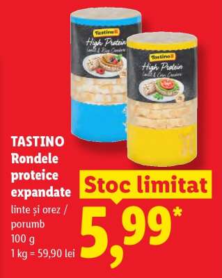 Tastino Rondele proteice expandate