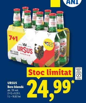 URSUS Bere blondă