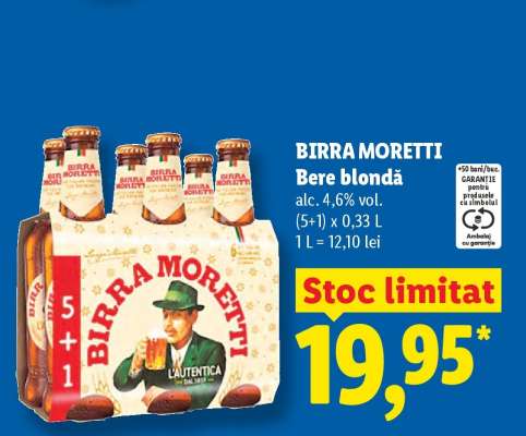 BIRRA MORETTI Bere blondă