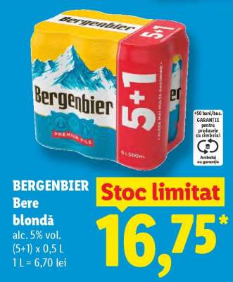 BERGENBIER Bere blondă