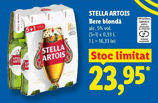 STELLA ARTOIS Bere blondă