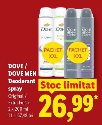 DOVE / DOVE MEN Deodorant spray