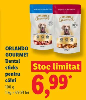 ORLANDO GOURMET Dental sticks pentru câini