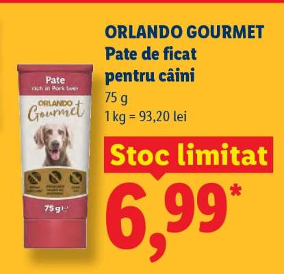 ORLANDO GOURMET Pate de ficat pentru câini