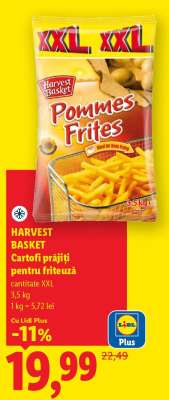 HARVEST BASKET Cartofi prăjiți pentru friteuză