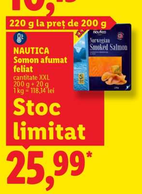 Nautica Somon afumat, feliat