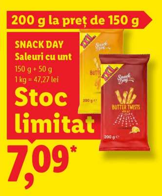 Snack Day Saleuri cu unt