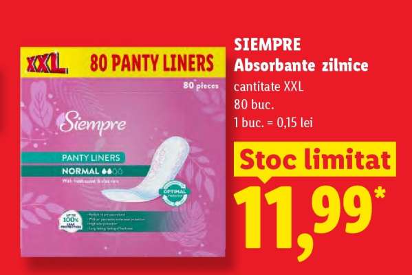 SIEMPRE Absorbante zilnice