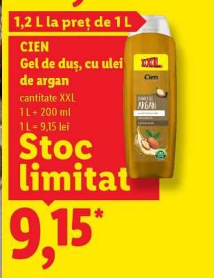 CIEN Gel de duș cu ulei de argan