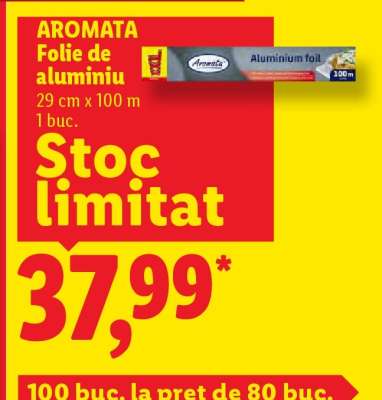 Aromata Folie de aluminiu