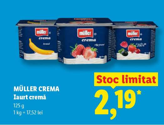 MÜLLER CREMA Iaurt cremă