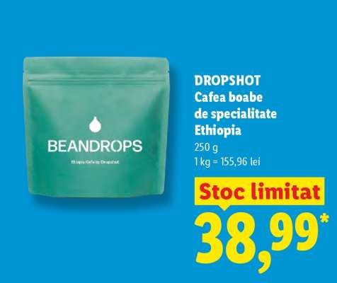 DROPSHOT Cafea boabe de specialitate Ethiopia