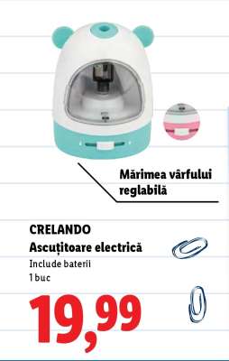 CRELANDO Ascuțitoare electrică