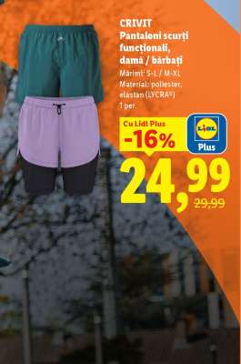 CRIVIT Pantaloni scurți funcționali, damă / bărbați