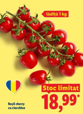 Roșii cherry cu ciorchine