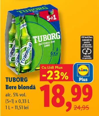 TUBORG Bere blondă