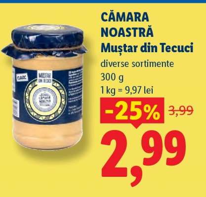 Cămara Noastră Muștar din Tecuci