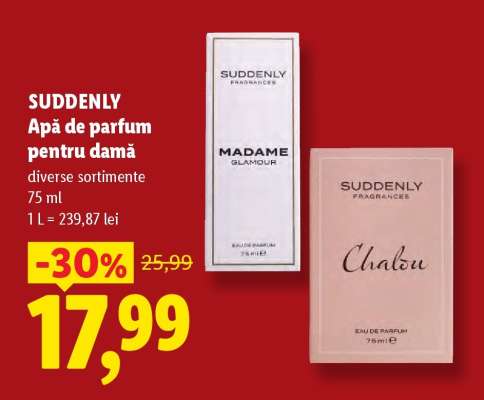 SUDDENLY Apă de parfum pentru damă