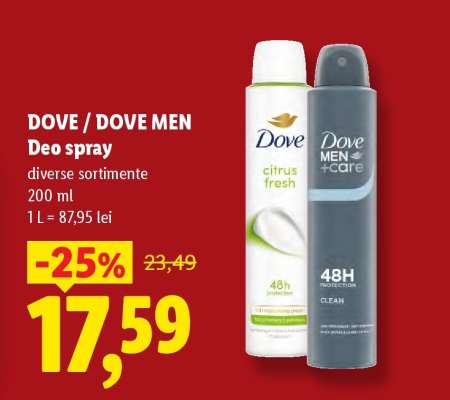 DOVE / DOVE MEN Deo Spray
