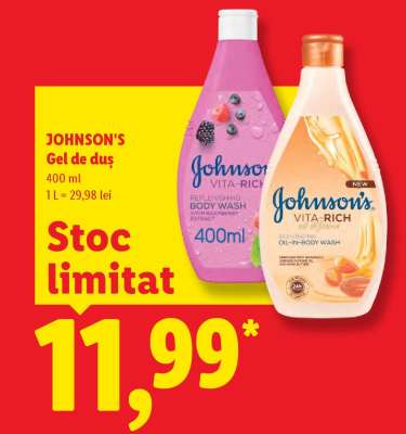 JOHNSON'S Gel de duș