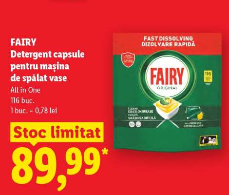 FAIRY Detergent capsule