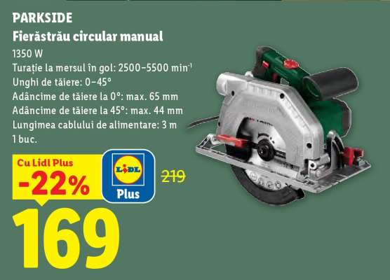 PARKSIDE Fierăstrău circular manual