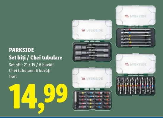 PARKSIDE Set biți / Chei tubulare
